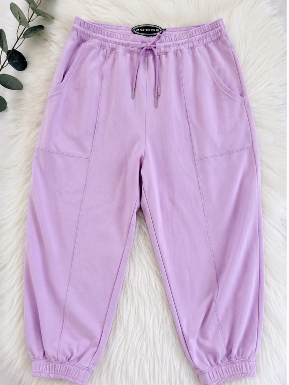 Everyday Lilac Drawstring Joggers - Women Track Pants